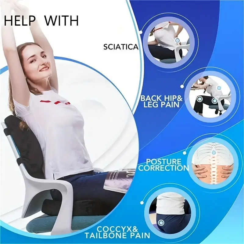 Ortopedik Bel ve Oturma Yastığı Seti